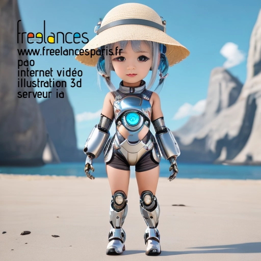 Pao mise en page internet vidéo illustration 3d serveur IA générative AI freelance paris studio de création magazines QUI82S60